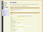 Pre-qualification form page